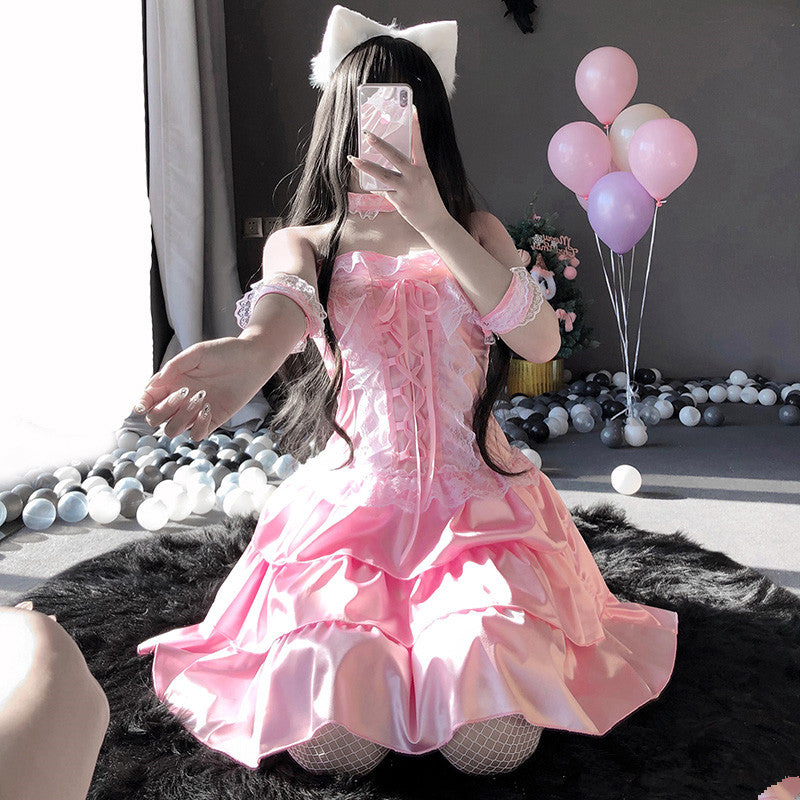 Cute pink princess uniform set SS2419