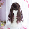 lolita dark brown highlights pink wig SS2850
