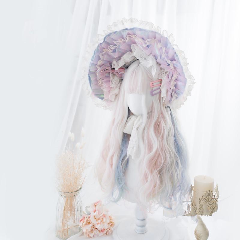Ice cream macaron double ponytail fairy lolita wig WS2059