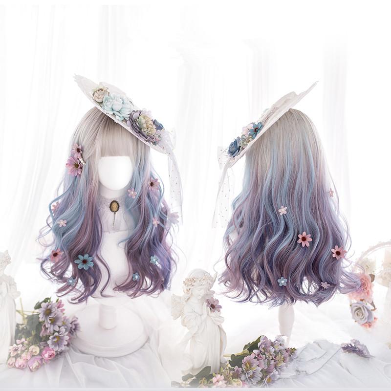 Lolita double ponytail gradient girl wig WS2073