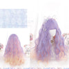 lolita natural purple powder gradient long curly hair WS2092
