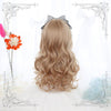 Lolita Golden Black Wave Curly Wig  WS1063