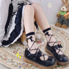 Japanese girl crystal silk socks  SS1239
