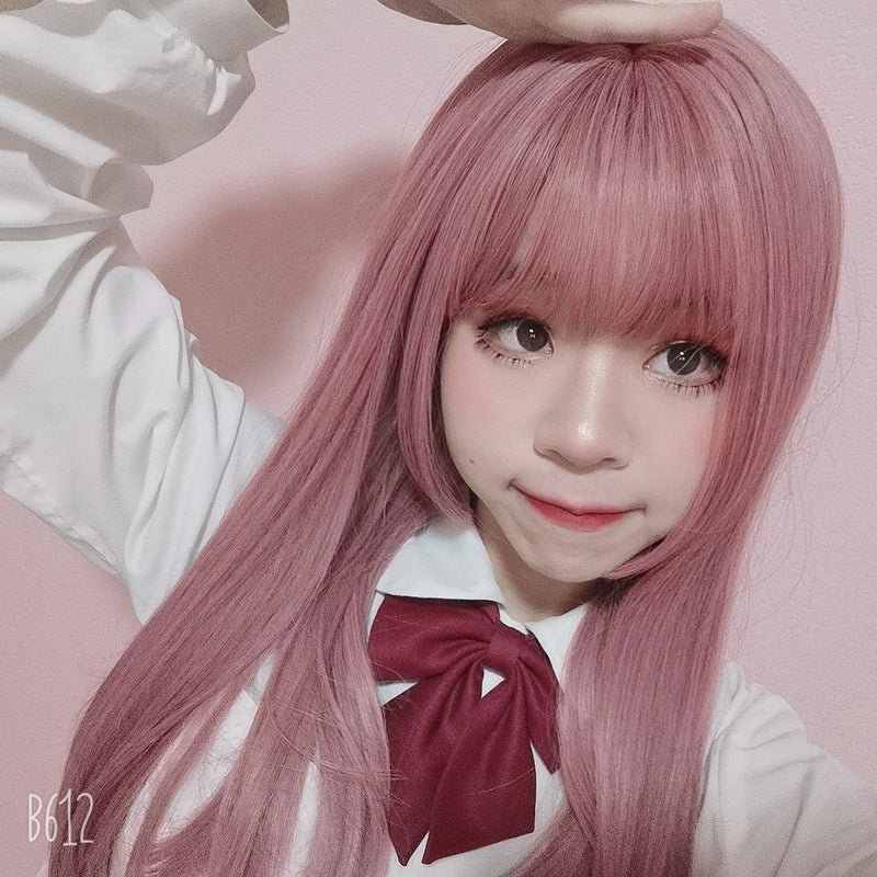 Lolita Japanese long straight hair wig WS2072