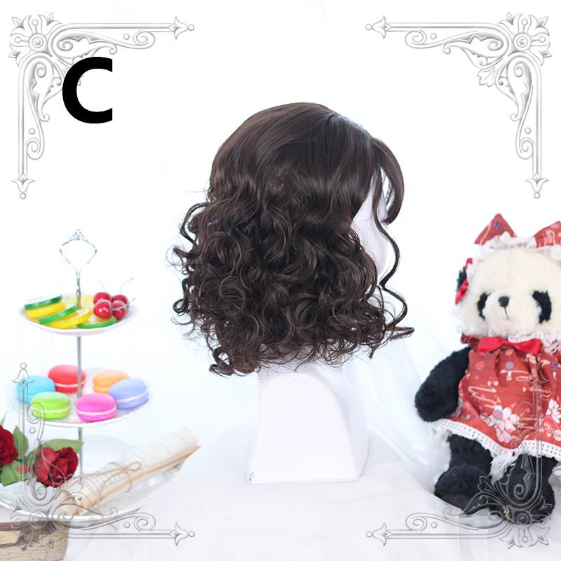 Harajuku Lolita Medium Length Curly Hair Wig WS1291