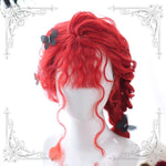Harajuku Long Curly Hair Lolita Red Wig WS1302