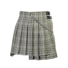 Green plaid pleated skirt SS2346