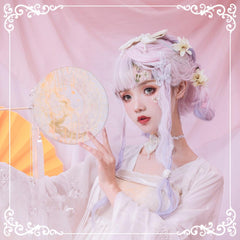 Lolita Harajuku Pink Purple Blue Dyed Wig WS2140