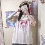 Sweet and cute cartoon print t-shirt SS2495