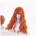 lolita double ponytail orange long curly wig WS2006