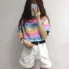Rainbow / Pastel Striped Short Sleeve Tee SS2961