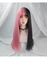 Lolita pink&black wig WS2367