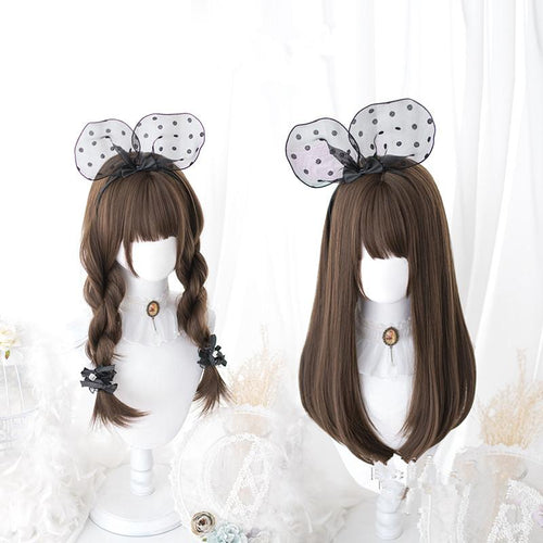 Daily mid-length hair Lolita loli realistic fashion wig WS2041