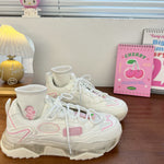 White and pink sneakers SS3024