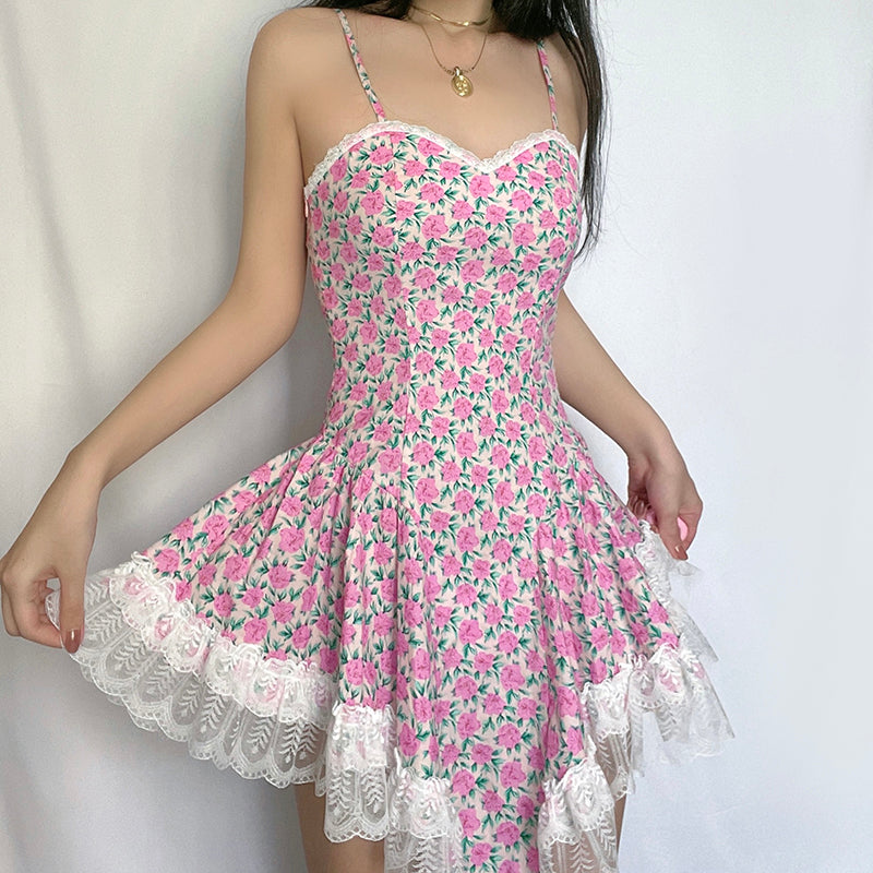 French floral pastoral dress SS2608