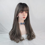 Sweet and lovely big wave curly mixed color wig WS1175