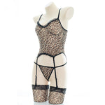 Cute leopard print one-piece underwear SS2253