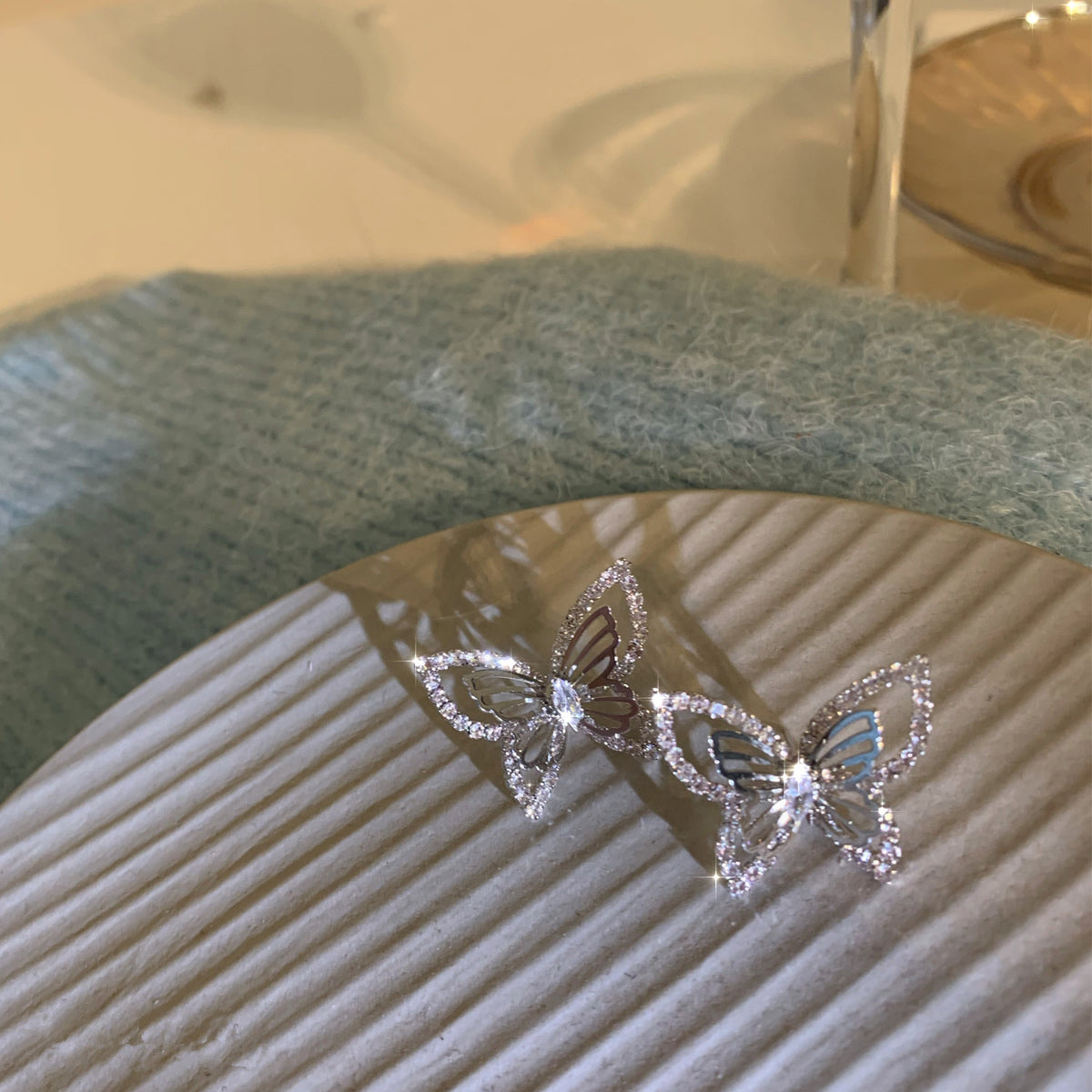 Butterfly glitter diamond earrings SS2391