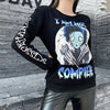 Black Hoodless Pullover Sweatshirt SS2289