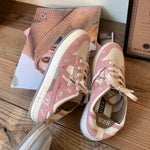 Pink cashew flower sneakers SS2415