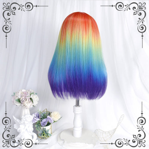 Colorful Raiinbow wig WS2317