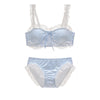 Cute and cute check lace bra set SS2247
