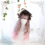 Long curly hair Lolita pink wig WS1304