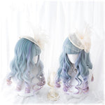 Harajuku lolita mixed color curly wig WS1094