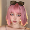 Lolita pink short straight wig WS2184
