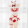 Cute Christmas red underwear set SS2296