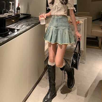 Denim skirt summer plus size SS2611