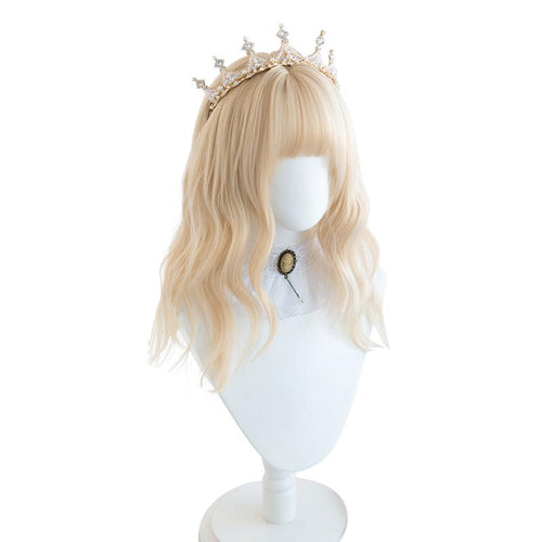 Big wave short curly double ponytail lolita wig WS2039