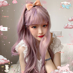 Lolita Natural purple long Wig WS2298