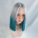 Harajuku mixed color short straight wig WS1192
