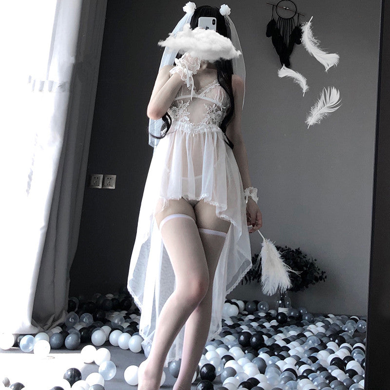 Bridal lace nightdress SS2221