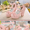 Lace bow heels  SS3051