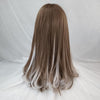 Harajuku long straight hair gray gradient wig  WS1126