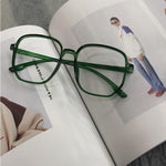 Harajuku style lensless square glasses frame WS3056