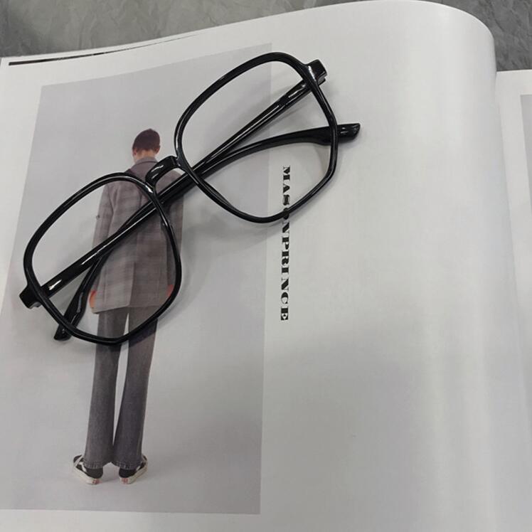 Harajuku style lensless square glasses frame WS3056