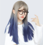 Cool gradient blue wig WS2355