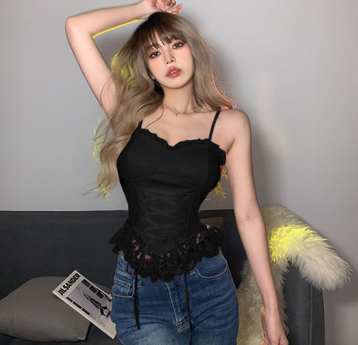 Lace Tie Sling Top SS2807