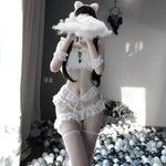 Cute hollow cat maid suit SS2845