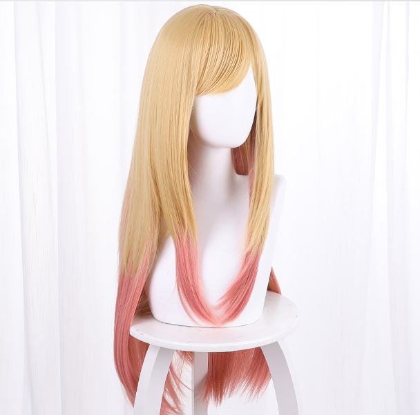 cosplay yellow gradient pink wig SS2855