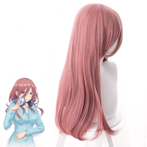 cosplay pink long wig SS2856