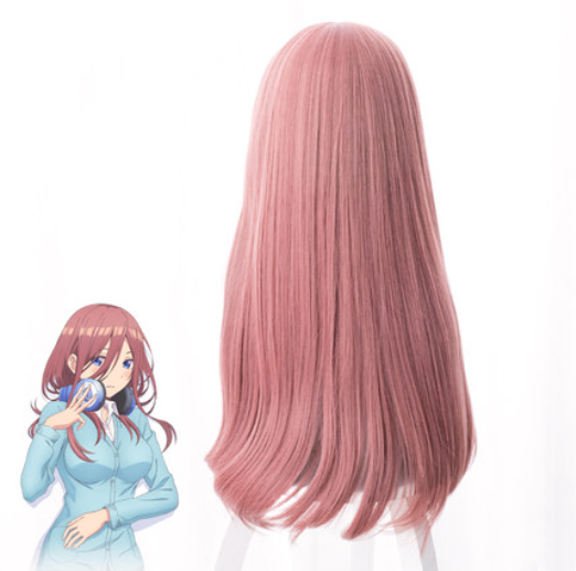 cosplay pink long wig SS2856