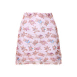 Cute pink gauze A-line skirt SS2060