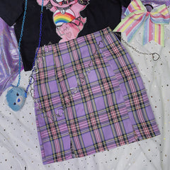 JK purple bag hip skirt SS2061