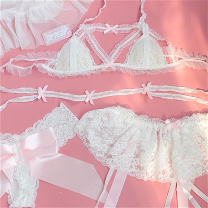 Soft girl lace underwear set SS2119
