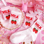 Pink Strawberry Milk Socks  SS1271