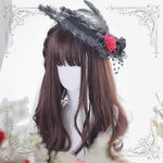 Lolita black red Curly Hair Wig  WS1020